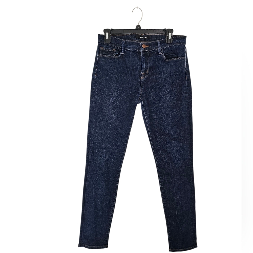 J Brand Capri Mid rise Skinny Ankle Dark‎ Blue Jeans 29 Preowned